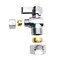 Thrifco Plumbing 5/8 Inch Comp x 3/8 Inch Comp Quarter Turn Brass Angle Stop Valve 4406472 - alternate 3